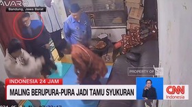VIDEO: Maling Pura-pura Jadi Tamu Syukuran