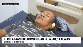 VIDEO: Penjelasan Sopir Bus Kecelakaan Rombongan Pelajar di Subang