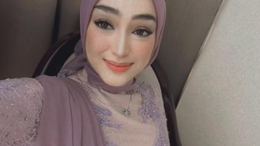 Potret Santyka Fauziah Pacar Sule di Pernikahan Rizky Febian dan Mahalini