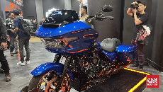 Viral Konvoi Harley-Davidson Masuk Jalur Mobil di Suramadu