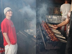Mirip Warlok! 4 Seleb Korea Ini Jajan Sate hingga Nongkrong di Pasar Santa