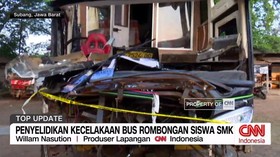 VIDEO: Penyelidikan Kecelakaan Bus Rombongan Siswa SMK