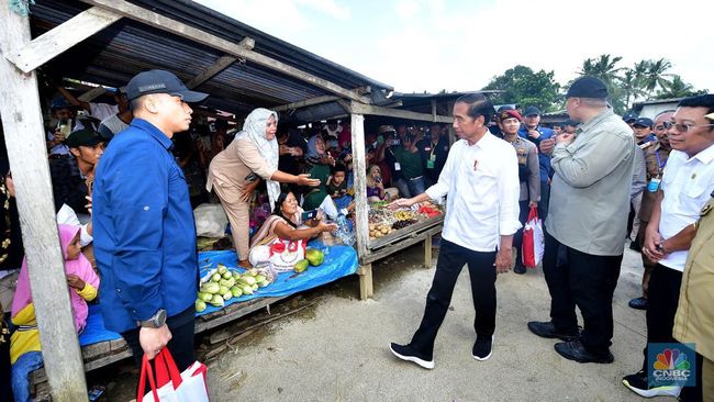 Jokowi Cari Beras saat Blusukan ke Pasar di Sultra, Akhirnya Happy