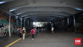 FOTO: Situasi Terowongan Kendal di Sudirman Jakarta yang Steril PKL