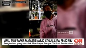 VIDEO: Viral, Tarif Parkir Fantastis Masjid Istiqlal Capai Rp150 Ribu