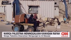 VIDEO: Warga Palestina Meninggalkan Kawasan Rafah
