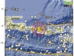 BMKG: Gempa 5,5 Magnitudo di Selat Lombok Tak Berpotensi Tsunami