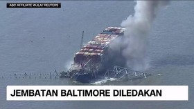 VIDEO: Jembatan Baltimore Diledakan