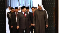 Prabowo-Gibran Sowan ke Abu Dhabi Temui Presiden UEA Pangeran MBZ