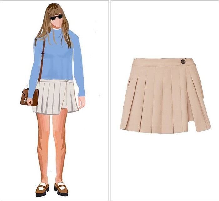 3 Gaya Skort ala Taylor Swift, Nyaman saat Cuaca Panas