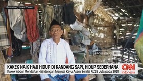VIDEO: Kakek Naik Haji Hidup Dikandang Sapi, Hidup Sederhana