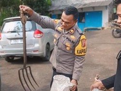 Ini Garpu Tanah yang Dipakai Si Herang Tusuk Ibu hingga Tewas