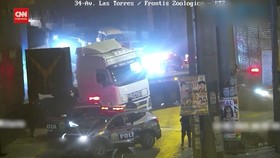VIDEO: Aksi Kejar-Kejaran Pencuri Truk dan Polisi di Peru