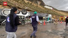 VIDEO: Bus Travel Kecelakaan di Peru, 13 Orang Tewas