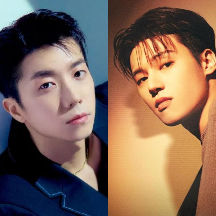 Wooyoung 2PM (kiri) dan Wooyoung ATEEZ (kanan)
