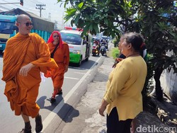 40 Biksu Thudong Tiba di Borobudur Senin Depan, Ini Agenda Penyambutannya