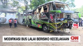 VIDEO: Modifikasi Bus Lalai Berisiko Kecelakaan