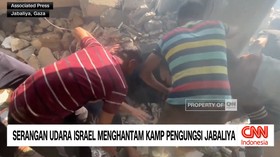 VIDEO: Serangan Udara Israel Menghantam Kamp Pengungsi Jabaliya