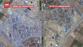 VIDEO: Gambar Satelit Sebelum-Sesudah Warga Gaza Evakuasi dari Rafah