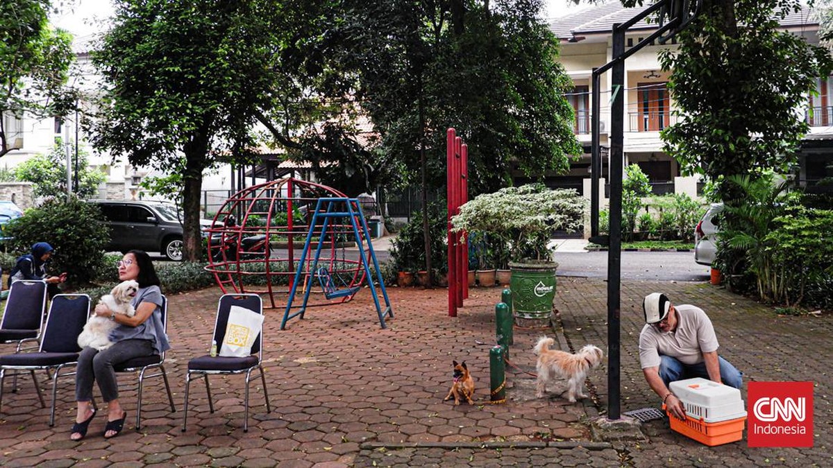 FOTO: Pet Lover Berbondong Bawa 'Anabul' Vaksin Rabies Gratis