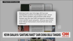 VIDEO: Kevin Sanjaya 'Gantung Raket' dari Dunia Bulu Tangkis