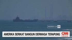 VIDEO: Amerika Serikat Bangun Dermaga Terapung