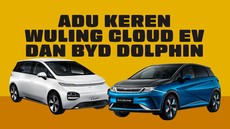 INFOGRAFIS: Adu Keren Wuling Cloud EV dan BYD Dolphin