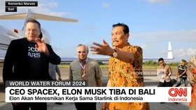 VIDEO: CEO SpaceX, Elon Musk Tiba di Bali