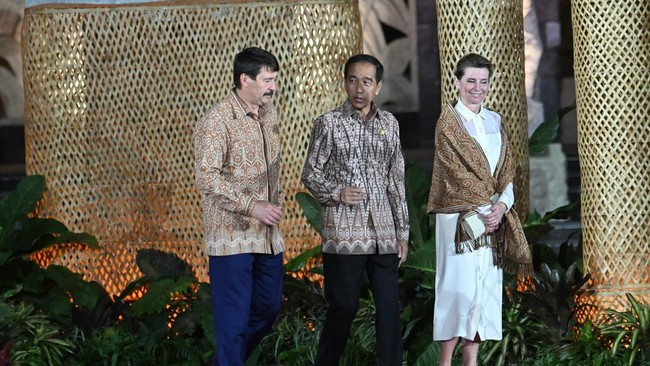 Presiden Joko Widodo (Jokowi) menghadiri welcoming dinner dalam helatan World Water Forum 2024.