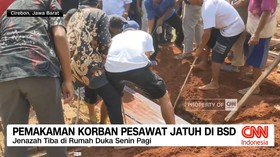 VIDEO: Pemakaman Korban Pesawat Jatuh di BSD