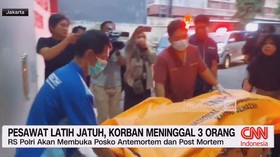 VIDEO: Pesawat Latih Jatuh, Korban Meninggal 3 Orang