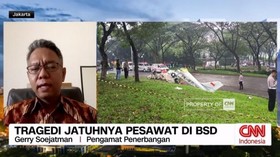 VIDEO: Tragedi Jatuhnya Pesawat Latih di BSD