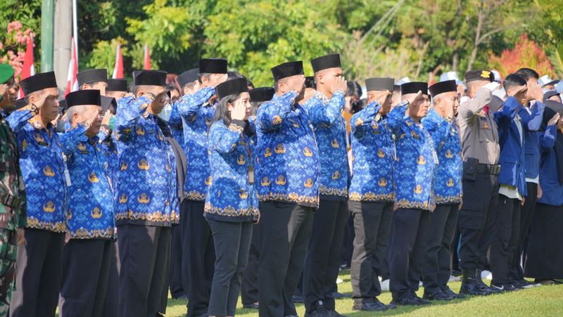 Pemerintah Kabupaten (Pemkab) Klaten menggelar upacara Hari Kebangkitan Nasional (Harkitnas) ke-116 dengan penuh semangat