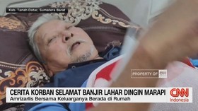 VIDEO: Cerita Korban Selamat Banjir Lahar Dingin Marapi.