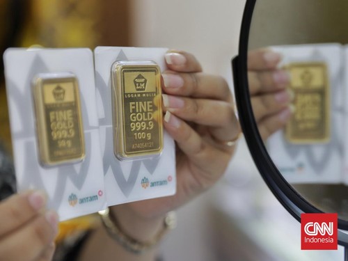 Harga Emas Antam Turun Rp17 Ribu Hari Ini