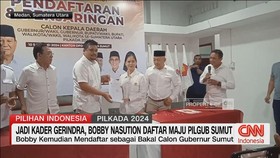 VIDEO: Jadi Kader Gerindra, Bobby Nasution Daftar Maju Pilgub Sumut