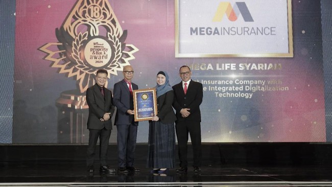 PT Asuransi Umum Mega (Mega Insurance) raih penghargaan dari gelaran Property & Bank Award 2024 yang diselenggarakan pada Senin (20/5), Jakarta.