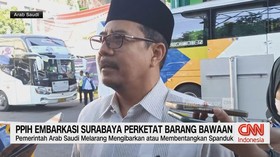 VIDEO: PPIH Embarkasi Surabaya Perketat Barang Bawaan