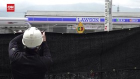 VIDEO: Penghalang Gunung Fuji di Lawson Jepang Mulai Dipasang