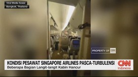 VIDEO: Kondisi Pesawat Singapore Airlines Pasca-Turbulensi