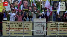 VIDEO: Warga Eksil Iran di Berlin Rayakan Kematian Ebrahim Raisi