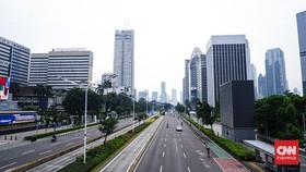 FOTO: Lengang Jalanan Jakarta Saat Libur Peringatan Waisak