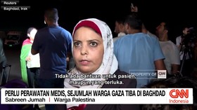 VIDEO: Perlu Perawatan Medis, Sejumlah Warga Gaza Tiba di Baghdad