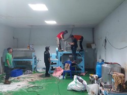 Penampakan Mesin Mikser Tewaskan Pekerja Manufaktur di Makassar