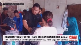VIDEO: Bantuan Trans7 Peduli Bagi Korban Banjir Kabupaten Agam