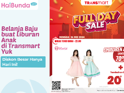 Belanja Baju buat Liburan Anak di Transmart Yuk, Diskon Besar Hanya Hari Ini!