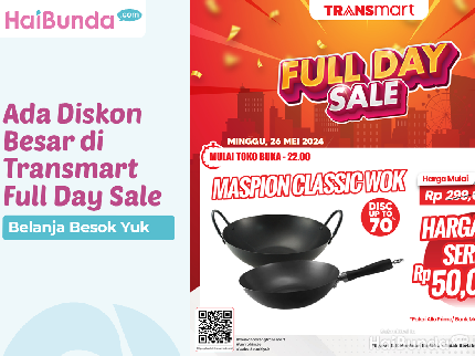 Belanja Besok Yuk, Ada Diskon Besar di Transmart Full Day Sale