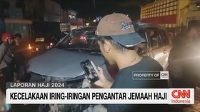 VIDEO: Kecelakaan Iring-Iringan Pengantar Jemaah Haji