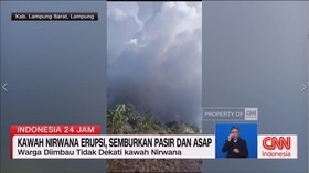 VIDEO: Kawah Nirwana Erupsi, Semburkan Pasir dan Asap