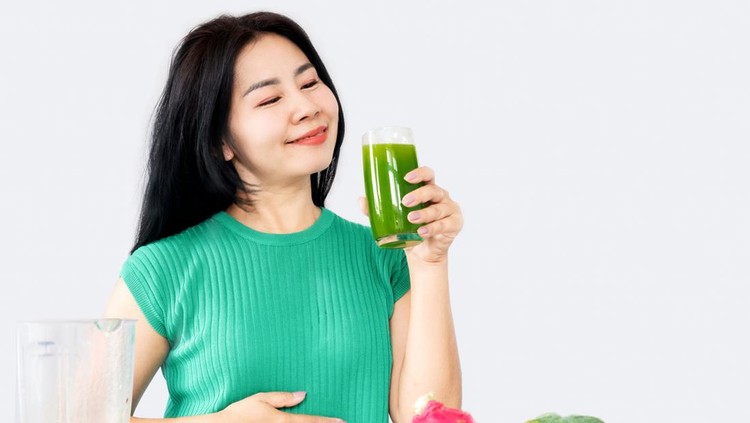 Ilustrasi Minum Jus